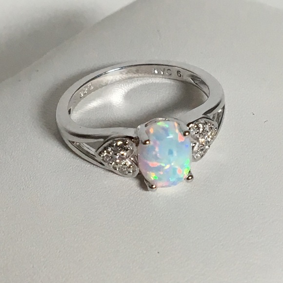 NWT Sterling Silver Opal Ring - Picture 4 of 5